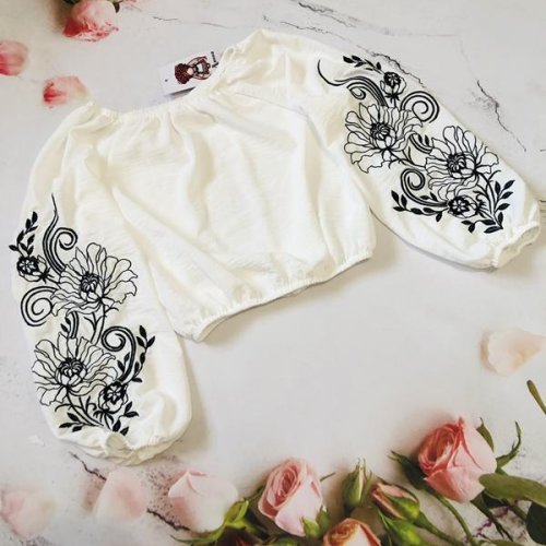 Блузка Moda school (122-140) M53 white (деми) Moda school M53 white