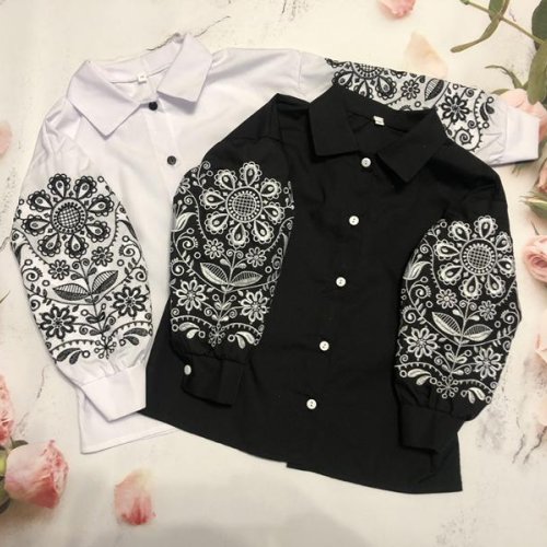 Рубашка Moda school (122-140) M49 black (деми) Moda school M49 black