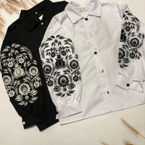 Рубашка Moda school (146-164) M46 black (деми) Moda school M46 black
