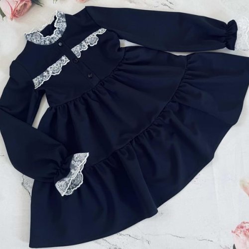 Платье Moda school (122-146) 7325 navy (деми) Moda school 7325 navy