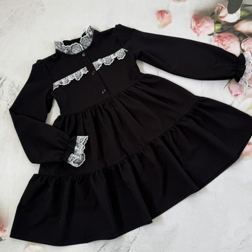 Платье Moda school (122-146) 7325 black (деми) Moda school 7325 black