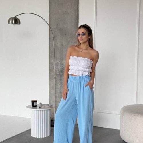 Штаны Arina (42-52) 3104 l.blue (лето) Arina 3104 l.blue