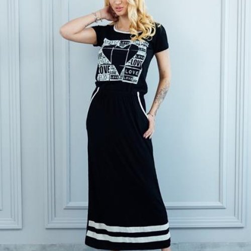 Платье Vehuiah (M-L) 10069 black (лето) Vehuiah 10069 black