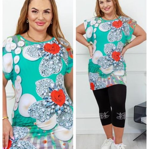 Костюм Vehuiah (2XL-4XL) 183521 green (лето) Vehuiah 183521 green