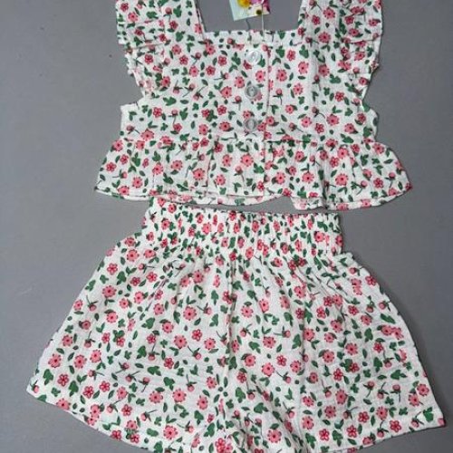Костюм Bright Harmony (104-122) 761 white-green (лето) Bright Harmony 761 white-green