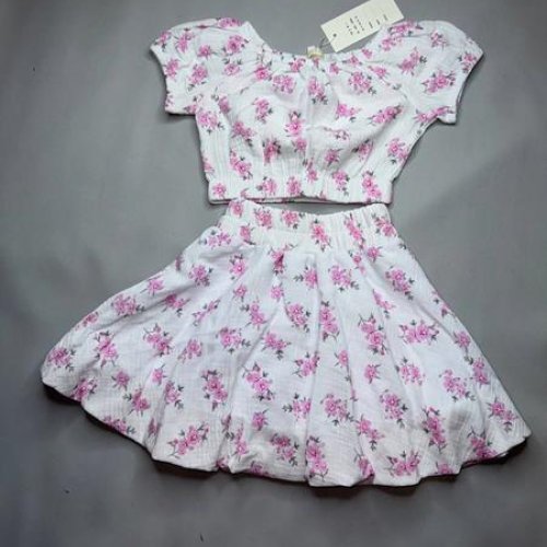 Костюм Bright Harmony (110-134) 846 white-pink (лето) Bright Harmony 846 white-pink