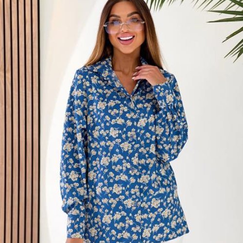 Рубашка WideRange (42-56) 750 blue (деми) WideRange 750 blue