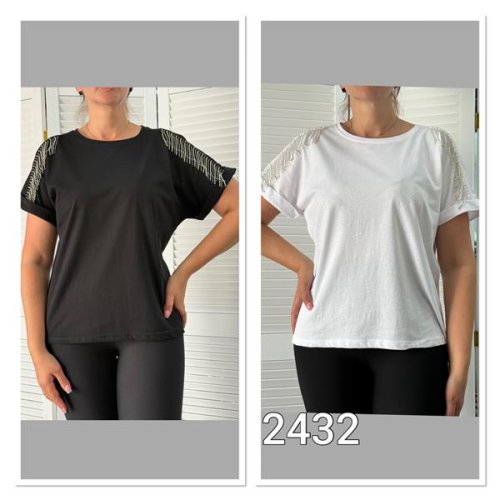 Футболка MMC clothes (44-50) 2432 black (лето) MMC clothes 2432 black