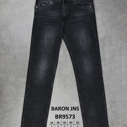 Джинсы God Baron (34-42) BR9573 black (деми) God Baron BR9573 black