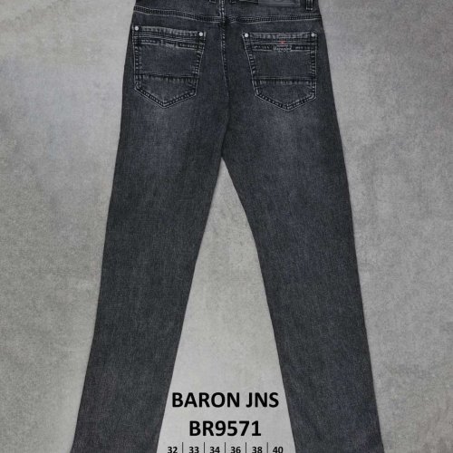 Джинсы God Baron (32-40) BR9571 black (деми) God Baron BR9571 black