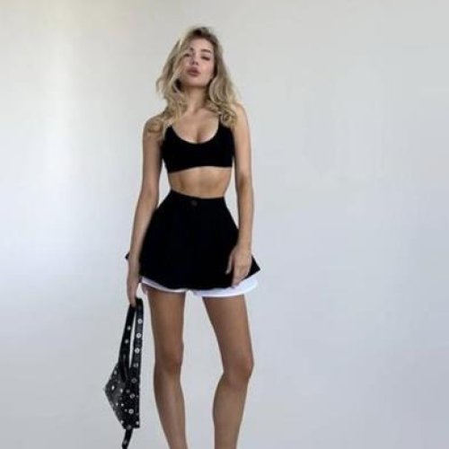 Юбка-шорты Little Secret (S-L) 978 black (лето) Little Secret 978 black