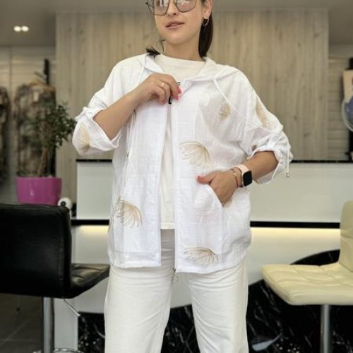 Рубашка JJF (XL-4XL) 2295 white (лето) JJF 2295 white