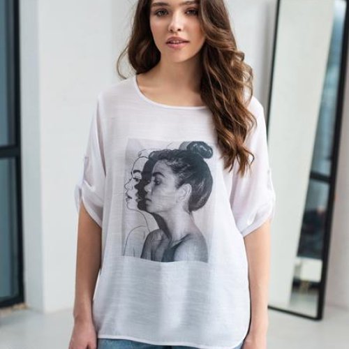 Футболка JJF (XL-4XL) 351 white (лето) JJF 351 white