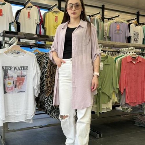 Рубашка JJF (XL-4XL) 501 beige (лето) JJF 501 beige