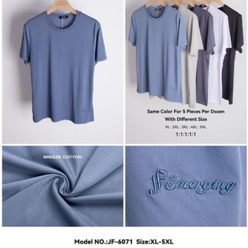 Футболка JJF (XL-5XL) 6071 white (лето) JJF 6071 white