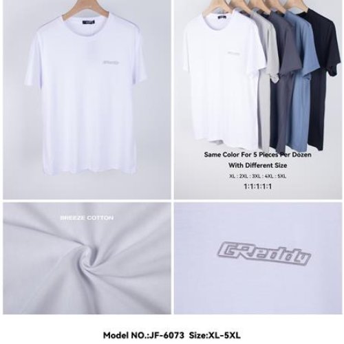 Футболка JJF (XL-5XL) 6073 d.grey (лето) JJF 6073 d.grey