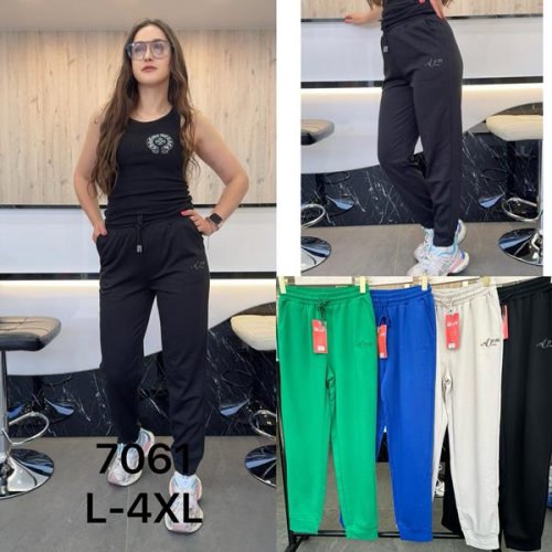 Штаны спорт JJF (L-4XL) 7061 black (деми) JJF 7061 black
