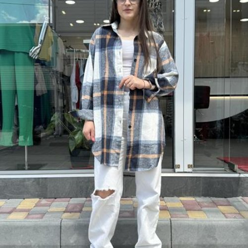 Рубашка JJF (XL-4XL) 801 navy (деми) JJF 801 navy