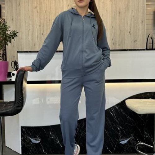 Костюм спорт JJF (L-4XL) 8011 d.grey (деми) JJF 8011 d.grey