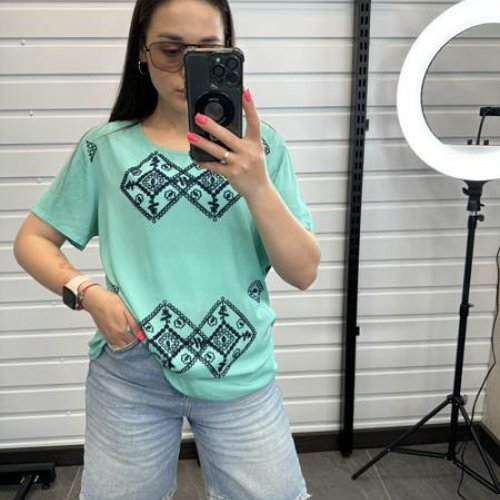 Футболка JJF (XL-4XL) 993 mint (лето) JJF 993 mint