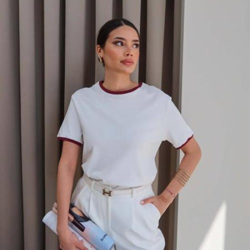 Футболка New Season (S-L) 8520 white (лето) New Season 8520 white