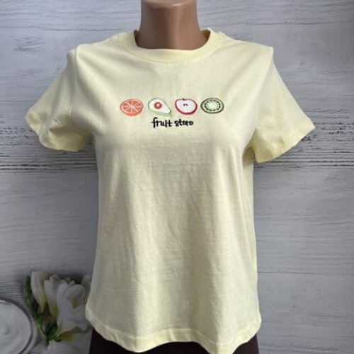 Футболка New Season (S-L) 8521 yellow (лето) New Season 8521 yellow