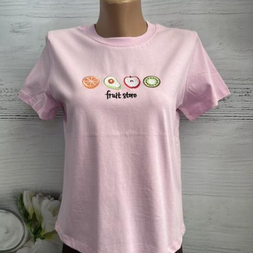 Футболка New Season (S-L) 8524 pink (лето) New Season 8524 pink