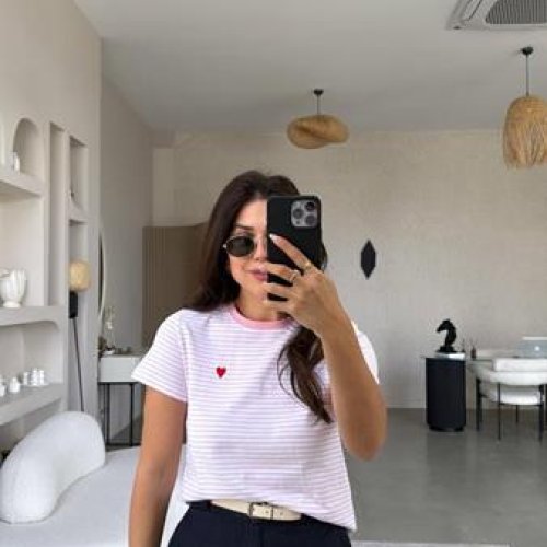 Футболка New Season (S-L) 8525 pink (лето) New Season 8525 pink