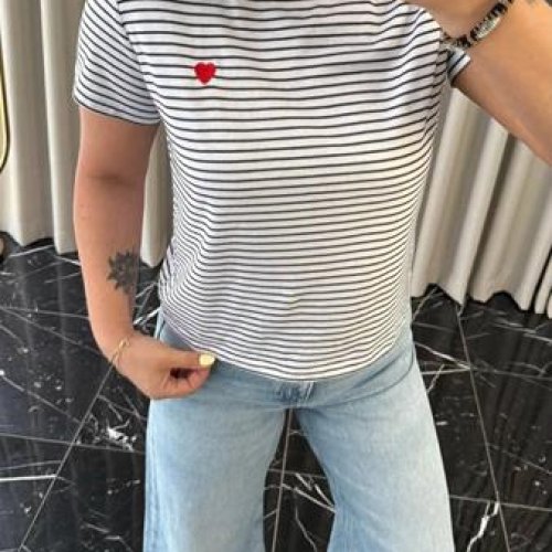 Футболка New Season (S-L) 8526 white-black (лето) New Season 8526 white-black