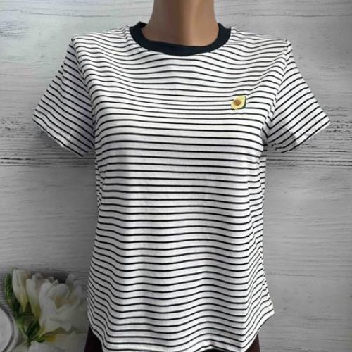 Футболка New Season (S-L) 8527 white-black (лето) New Season 8527 white-black