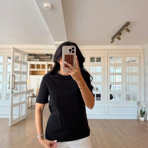 Футболка New Season (S-L) 8536 black (лето) New Season 8536 black