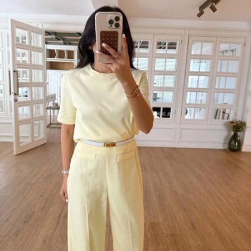 Футболка New Season (S-L) 8537 yellow (лето) New Season 8537 yellow