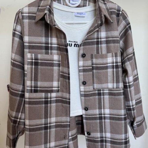 Рубашка Moda school (122-152) 8529 beige (деми) Moda school 8529 beige