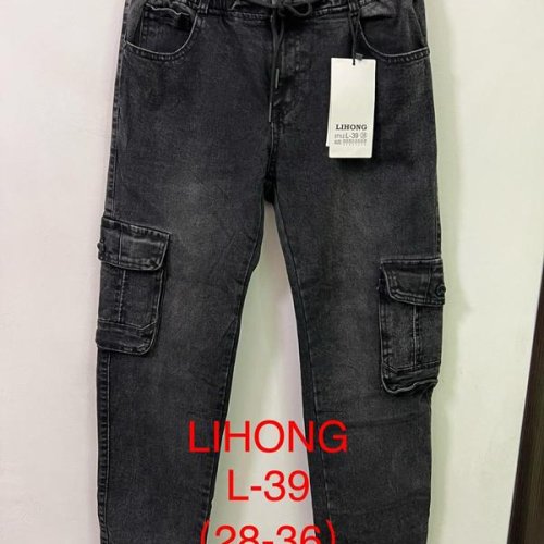 Джинсы Lihong (28-36) L39 black (деми) Lihong L39 black