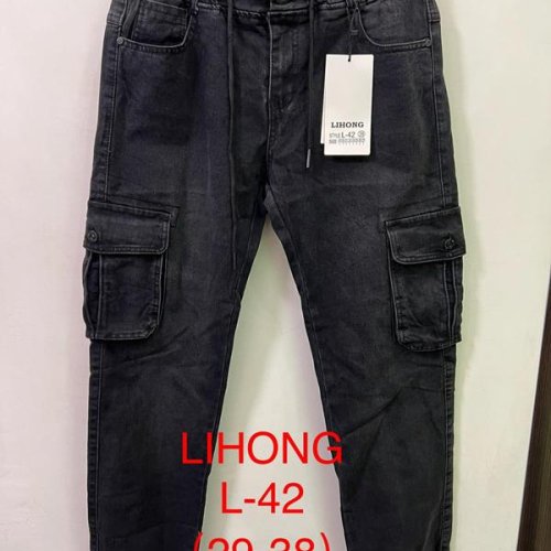 Джинсы Lihong (29-38) L42 black (деми) Lihong L42 black