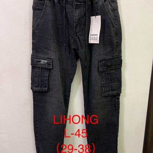 Джинсы Lihong (29-38) L45 black (деми) Lihong L45 black