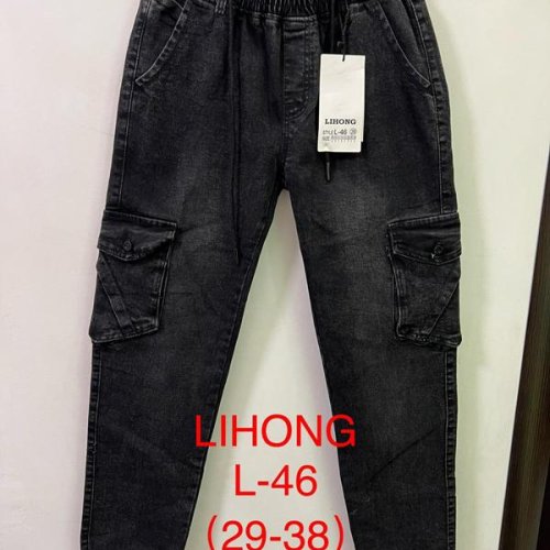 Джинсы Lihong (29-38) L46 black (деми) Lihong L46 black