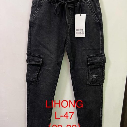 Джинсы Lihong (29-38) L47 black (деми) Lihong L47 black