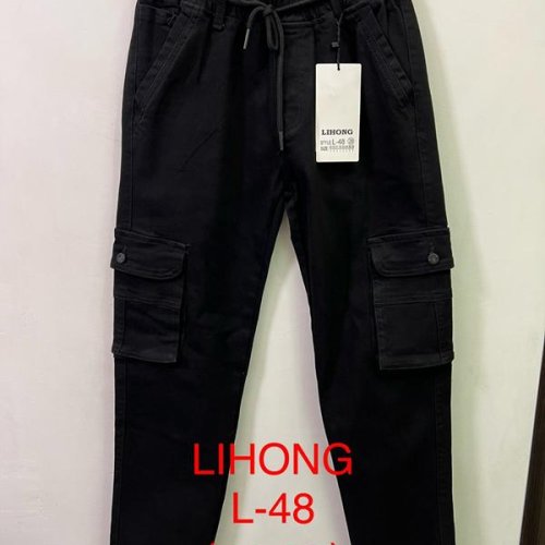Джинсы Lihong (29-38) L48 black (деми) Lihong L48 black