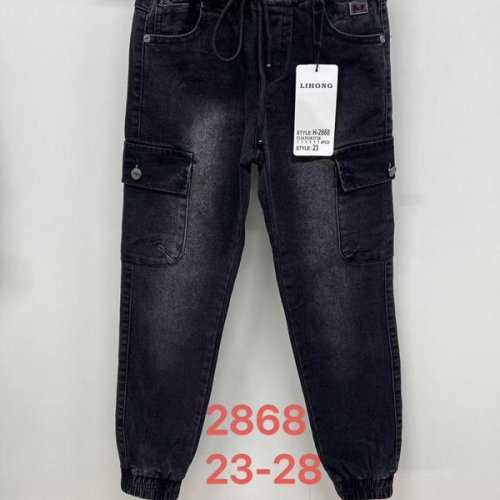 Джинсы Lihong (23-28) 2868 black (деми) Lihong 2868 black