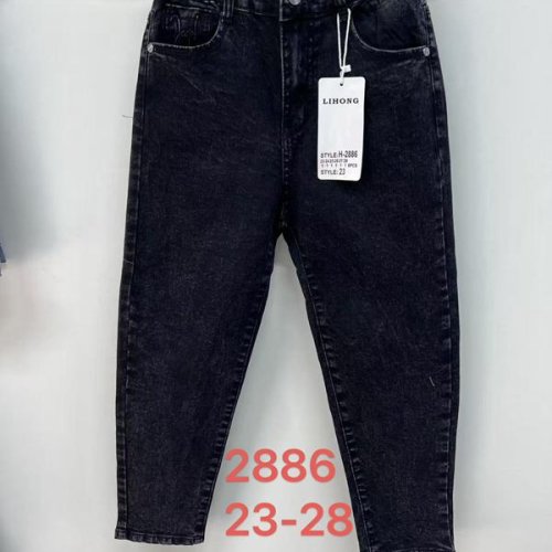 Джинсы Lihong (23-28) 2886 black (деми) Lihong 2886 black