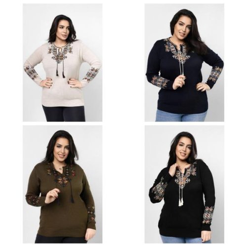 Свитер Global (58-66) 1226 khaki (деми) Global 1226 khaki