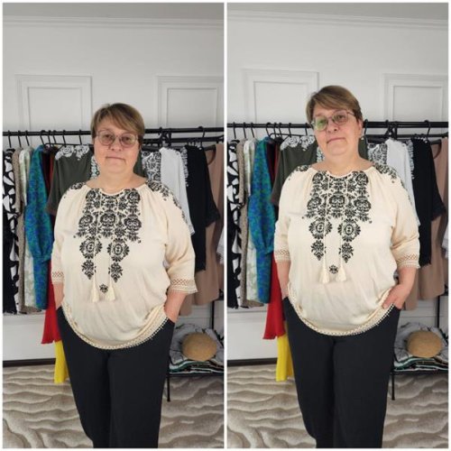 Блузка Global (52-62) 1313 beige (лето) Global 1313 beige