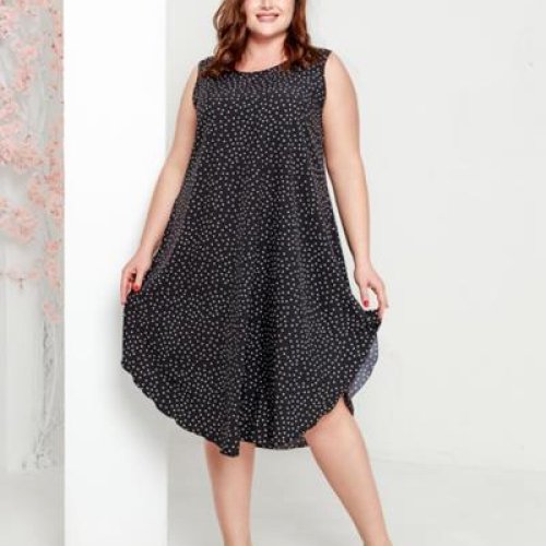 Платье Global (54-62) ANJ001 black (лето) Global ANJ001 black