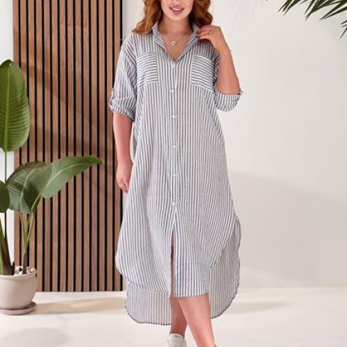 Платье Lola (L-3XL) LL14 grey (лето) Lola LL14 grey