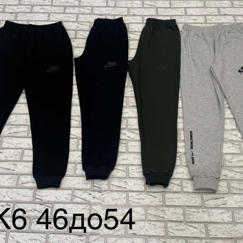 Штаны спорт Faraon (46-54) K6N black-black (деми) Faraon K6N black-black