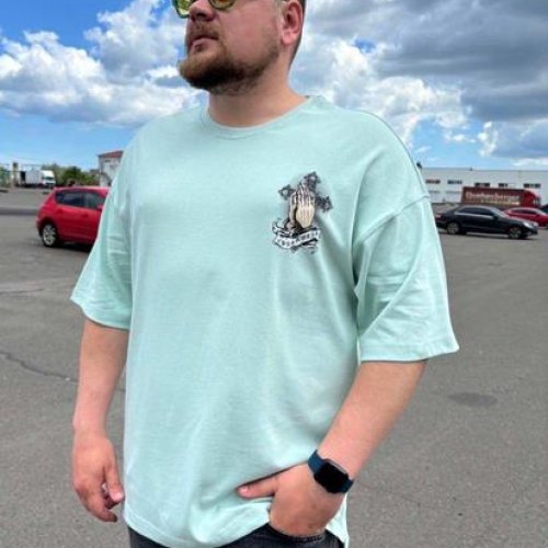 Футболка Faraon (M-XL) 300303 mint (лето) Faraon 300303 mint