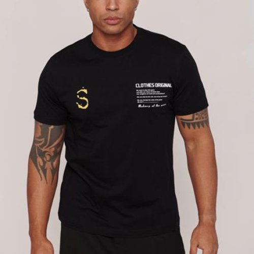 Футболка Faraon (S-XL) 400642 black (лето) Faraon 400642 black