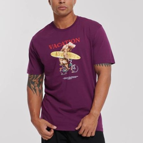 Футболка Faraon (S-XL) 400636 purple (лето) Faraon 400636 purple