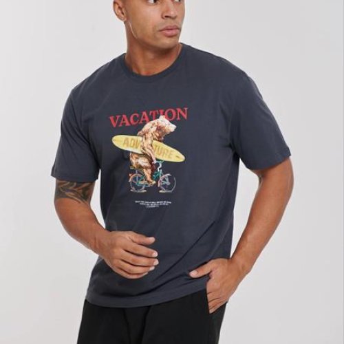 Футболка Faraon (S-XL) 400636 d.grey (лето) Faraon 400636 d.grey
